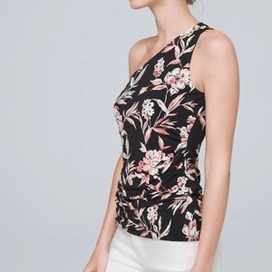 Floral one shoulder top
